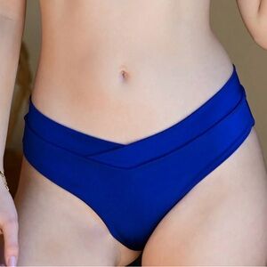 Vetchy Vista Bikini Bottoms Jewel Tone Blue, size L